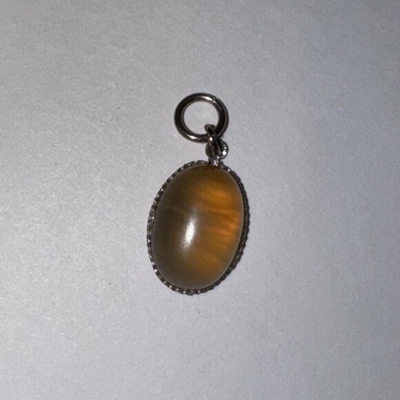 Natural Citrine Cabochon Oval Pendant - Picture 1 of 6
